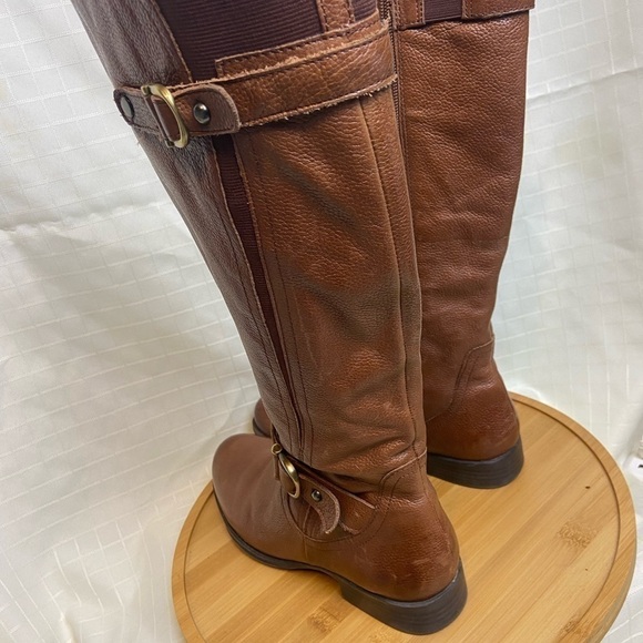 NATURALIZER Tall LEATHER Brown Boots Women Shoe Size  7.5 - Picture 3 of 7